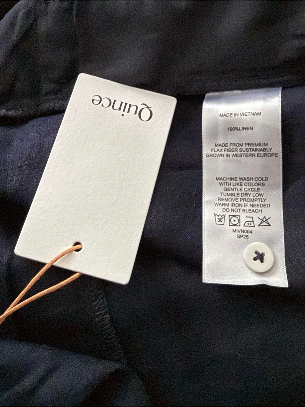 Quince 100% European Linen Square Neck Jumpsuit